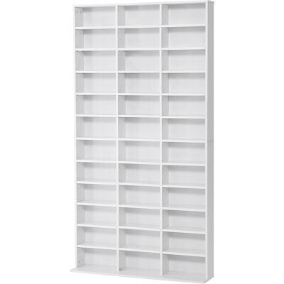 OEM Étagère Rangement Cd/dvd Meuble De Rangement Pour 1116 Cds 36 Compartiments Réglables En Hauteur Blanc - Publicité OEM Étagère Rangement Cd/dvd Meuble De Rangement Pour 1116 Cds 36 Compartiments Réglables En Hauteur Blanc - Publicité