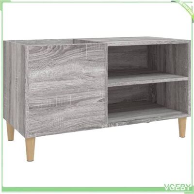 OEM Meuble De Rangement - V Geby - Armoire À Disques - Bois D'Ingénierie - Sonoma Gris - 84,5x38x48 Cm - Publicité OEM Meuble De Rangement - V Geby - Armoire À Disques - Bois D'Ingénierie - Sonoma Gris - 84,5x38x48 Cm - Publicité