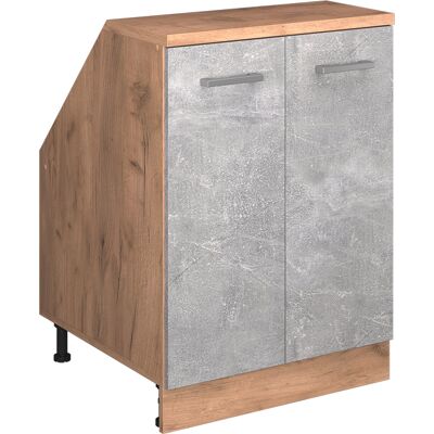 Meuble De Rangement Sous Pente Rion, Béton, 60x81.6cm 2 Portes, 60 Cm De Profondeur, Vicco - Publicité Meuble De Rangement Sous Pente Rion, Béton, 60x81.6cm 2 Portes, 60 Cm De Profondeur, Vicco - Publicité