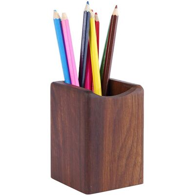 OEM Porte-stylo De Bureau, Design Esthétique, Support De Rangement De Bureau En Bois De Noyer Noir Naturel (multifonctionnel). Publicité OEM Porte-stylo De Bureau, Design Esthétique, Support De Rangement De Bureau En Bois De Noyer Noir Naturel (multifonctionnel). Publicité