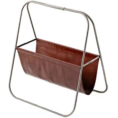 MCKENSA Porte-revues En Acier Inoxydable Et Cuir, Stable Et Robuste, Élégant, Sur Pied. Porte-livres Et Journaux - Publicité MCKENSA Porte-revues En Acier Inoxydable Et Cuir, Stable Et Robuste, Élégant, Sur Pied. Porte-livres Et Journaux - Publicité