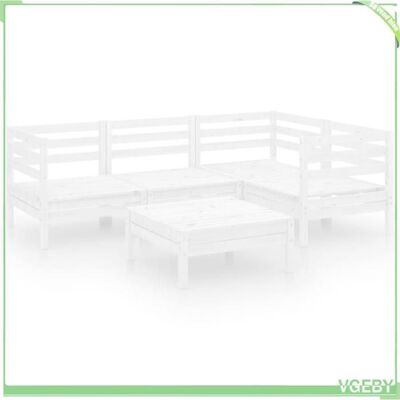 OEM Salon De Jardin - Fafeicy - 3082693 - Bois De Pin Massif - Modulaire - Blanc Mat - Publicité OEM Salon De Jardin - Fafeicy - 3082693 - Bois De Pin Massif - Modulaire - Blanc Mat - Publicité
