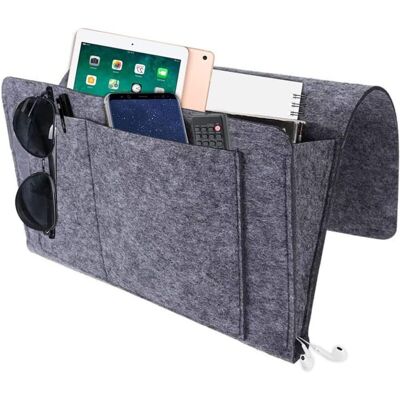 OEM Organisateur De Chevet, Sac De Rangement Lit Chevet, Pratique Organisateur De Lit, Organisateur Lit Dortoir, Avec 5 Poches, Pour Mettre Livres, Téléphones Portables, Verres (gris Foncé) - Publicité OEM Organisateur De Chevet, Sac De Rangement Lit Chevet, Pratique Organisateur De Lit, Organisateur Lit Dortoir, Avec 5 Poches, Pour Mettre Livres, Téléphones Portables, Verres (gris Foncé) - Publicité