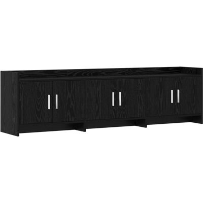 Meuble Tv 168 X 33 X 47 Cm Chêne Noir Bois D'Ingénierie Vidaxl - Publicité Meuble Tv 168 X 33 X 47 Cm Chêne Noir Bois D'Ingénierie Vidaxl - Publicité