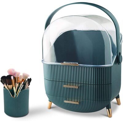 Generic Organisateur Maquillage Bureau Tiroirs Rangement De Bijoux En Plastique Boîte De Rangement De Cosmétiques Anti-poussière Conteneur Divers - Publicité Generic Organisateur Maquillage Bureau Tiroirs Rangement De Bijoux En Plastique Boîte De Rangement De Cosmétiques Anti-poussière Conteneur Divers - Publicité
