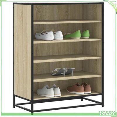 OEM Armoire À Chaussures - 3300871 - Chêne Sonoma - Bois D'Ingénierie Et Métal - 5 Compartiments - Publicité OEM Armoire À Chaussures - 3300871 - Chêne Sonoma - Bois D'Ingénierie Et Métal - 5 Compartiments - Publicité