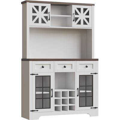 CAPSKA Caiziarmoire Haute Moderne, Meuble De Cuisine Avec Éclairage Led Intelligent, Armoire Haute Pour Salon, Meuble Latéral Avec Porte-bouteilles Et Protection Anti-basculement, Étagères Intégrées Réglable - Publicité CAPSKA Caiziarmoire Haute Moderne, Meuble De Cuisine Avec Éclairage Led Intelligent, Armoire Haute Pour Salon, Meuble Latéral Avec Porte-bouteilles Et Protection Anti-basculement, Étagères Intégrées Réglable - Publicité
