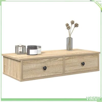 OEM Étagère Murale - Chêne Sonoma - Bois D'Ingénierie - 80 X 34 X 17 Cm - 60 Kg Max - Publicité OEM Étagère Murale - Chêne Sonoma - Bois D'Ingénierie - 80 X 34 X 17 Cm - 60 Kg Max - Publicité
