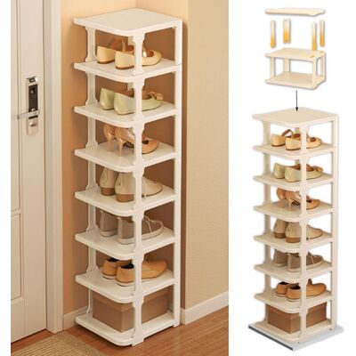 Generic Étagère À Chaussures, Porte Chaussures Pour Entrée,8 Étages,range Chaussures Gain De Place, Meuble À Chaussures,diy,adapté Aux Couloirs,vestiaire - Publicité Generic Étagère À Chaussures, Porte Chaussures Pour Entrée,8 Étages,range Chaussures Gain De Place, Meuble À Chaussures,diy,adapté Aux Couloirs,vestiaire - Publicité