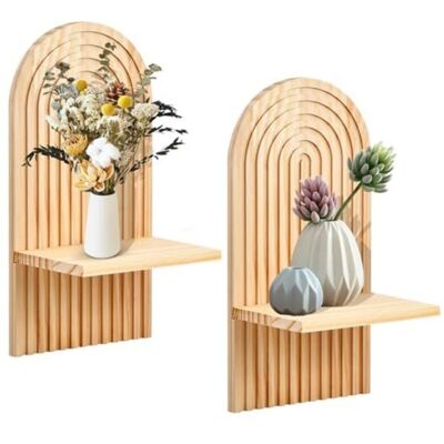 Scotch Étagère Murale Bohème En Bois, Étagère Flottante Avec Fixation Cachée, Décoration Murale Pour Salon, Chambre, Entrée, Chambre D’enfant, Bois Naturel - Publicité Scotch Étagère Murale Bohème En Bois, Étagère Flottante Avec Fixation Cachée, Décoration Murale Pour Salon, Chambre, Entrée, Chambre D’enfant, Bois Naturel - Publicité