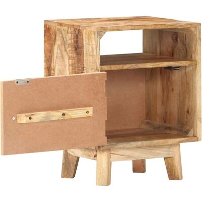 Maison Exclusive - Table De Chevet 40x30x50 Cm Bois De Manguier Brut - Publicité Maison Exclusive - Table De Chevet 40x30x50 Cm Bois De Manguier Brut - Publicité