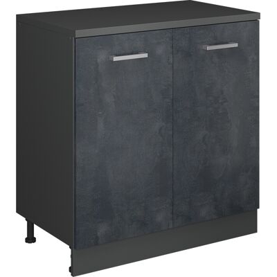 Armoire D'Extension Rion, Béton Noir/anthracite, 80x46cm Sans Pente Avec 2 Portes, Vicco - Publicité Armoire D'Extension Rion, Béton Noir/anthracite, 80x46cm Sans Pente Avec 2 Portes, Vicco - Publicité
