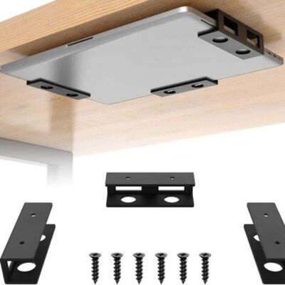 ABYSSE Supports Multifonctionnels Sous Le Bureau - Rangement Pour Ordinateur Portable, Tablette, Clavier Etc. Gagnez De L’espace Et Améliorez Espace De Travail - Installation Avec Vis - Publicité ABYSSE Supports Multifonctionnels Sous Le Bureau - Rangement Pour Ordinateur Portable, Tablette, Clavier Etc. Gagnez De L’espace Et Améliorez Espace De Travail - Installation Avec Vis - Publicité