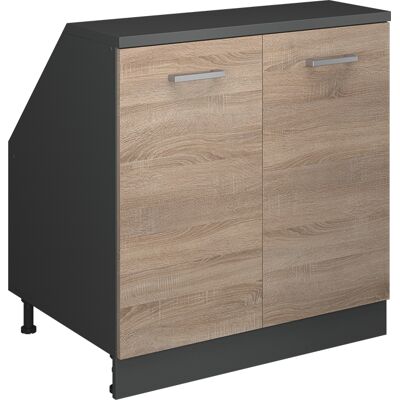 Meuble De Rangement Sous Pente Rion, Sonoma, 80x81.6cm 2 Portes, 60 Cm De Profondeur, Vicco - Publicité Meuble De Rangement Sous Pente Rion, Sonoma, 80x81.6cm 2 Portes, 60 Cm De Profondeur, Vicco - Publicité