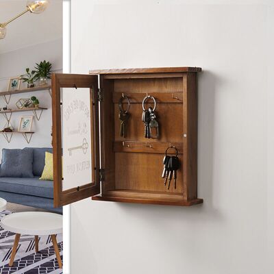 OEM Rétro En Bois Tenture Murale Boîte De Rangement Clés Maison Rustique Porte Suspendue ,ancienne Couleur - Publicité OEM Rétro En Bois Tenture Murale Boîte De Rangement Clés Maison Rustique Porte Suspendue ,ancienne Couleur - Publicité