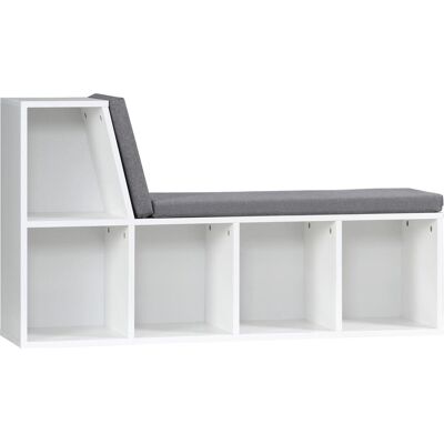 OEM Bibliothèque Ouverte Moderne À 5 Niveaux Avec 2 Coussins, En Bois, 108 X 30 X 60 Cm, Grise Pour Rangement De Livres, Documents Et Objets Décoratifs Idéal Pour Salon, Chambre À Coucher Ou Bureau - Publicité OEM Bibliothèque Ouverte Moderne À 5 Niveaux Avec 2 Coussins, En Bois, 108 X 30 X 60 Cm, Grise Pour Rangement De Livres, Documents Et Objets Décoratifs Idéal Pour Salon, Chambre À Coucher Ou Bureau - Publicité