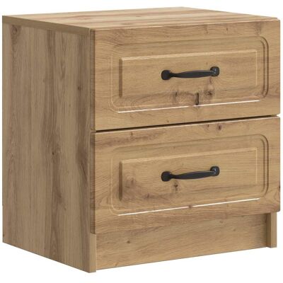 Maison Exclusive - Cabinet De Chevet Chêne Artisanal 43 X 34,5 X 44,5 Cm - Publicité Maison Exclusive - Cabinet De Chevet Chêne Artisanal 43 X 34,5 X 44,5 Cm - Publicité