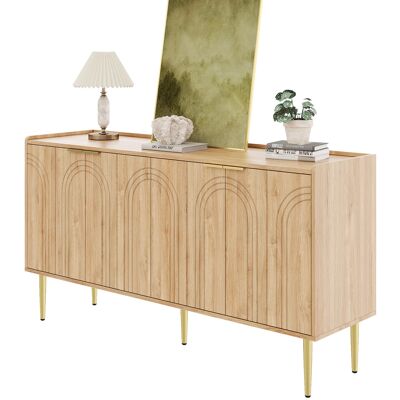 ACKERMAN Buffet Moderne Et Simple, Meuble De Rangement Buffet Pour Salon, 140l X 38l X 75h (cm) - Publicité ACKERMAN Buffet Moderne Et Simple, Meuble De Rangement Buffet Pour Salon, 140l X 38l X 75h (cm) - Publicité