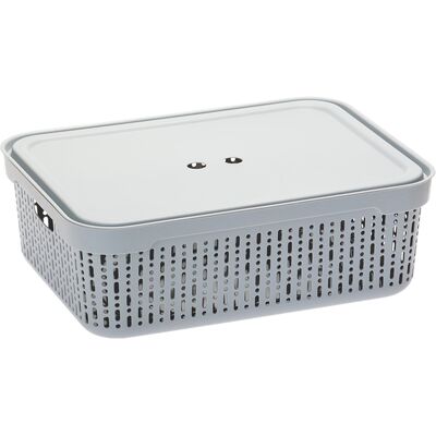 OEM Panier En Plastique Morsetta Xl Avec Couvercle Gris Clair - Jag - Publicité OEM Panier En Plastique Morsetta Xl Avec Couvercle Gris Clair - Jag - Publicité
