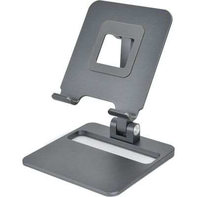 MCKENSA Support Réglable Pour Téléphone Portable, Support Pliable En Alliage D'Aluminium Pour Tablette, Idéal Pour Le Bureau Ou La Bibliothèque. Publicité MCKENSA Support Réglable Pour Téléphone Portable, Support Pliable En Alliage D'Aluminium Pour Tablette, Idéal Pour Le Bureau Ou La Bibliothèque. Publicité