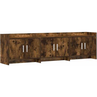 Meuble Tv 168 X 33 X 47 Cm Chêne Fumé Bois D'Ingénierie Vidaxl - Publicité Meuble Tv 168 X 33 X 47 Cm Chêne Fumé Bois D'Ingénierie Vidaxl - Publicité
