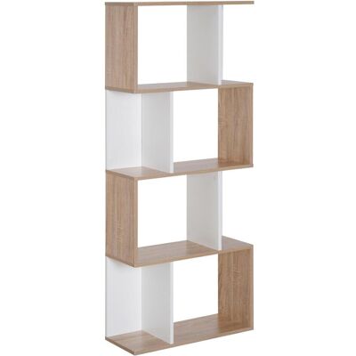 OEM Bibliothèque De Bureau Moderne En Bois Avec 4 Étagères, 60 X 24 X 148 Cm Pour Rangement De Livres, Documents Et Objets Décoratifs Idéal Pour Salon, Chambre À Coucher Ou Bureau - Publicité OEM Bibliothèque De Bureau Moderne En Bois Avec 4 Étagères, 60 X 24 X 148 Cm Pour Rangement De Livres, Documents Et Objets Décoratifs Idéal Pour Salon, Chambre À Coucher Ou Bureau - Publicité