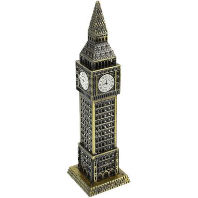 LISATR Ornement De Table Big Ben En Alliage Robuste, Ornement Big Ben Artisanal Pour Meuble De Maison-18x4.5x4.5cm - Publicité LISATR Ornement De Table Big Ben En Alliage Robuste, Ornement Big Ben Artisanal Pour Meuble De Maison-18x4.5x4.5cm - Publicité