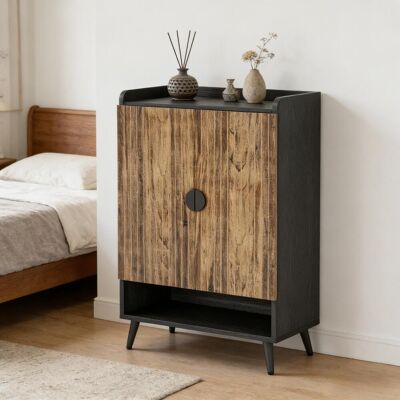 ALLAUVE Buffet À Chaussures Bois Rustique Vintage, Armoire Organisateur Rangement Pratique, Meuble Chaussures Seul - Publicité ALLAUVE Buffet À Chaussures Bois Rustique Vintage, Armoire Organisateur Rangement Pratique, Meuble Chaussures Seul - Publicité