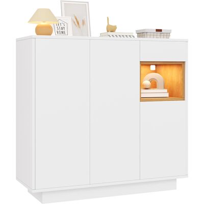 ACKERMAN Ce Meuble À Chaussures À Un Tiroir, En Bois Naturel Et Blanc Avec Étagères Réglables, Est Idéal Pour Une Entrée Moderne. Il Offre Un Espace De Rangement Pour 14 À 18 Paires De Chaussures. Publicité ACKERMAN Ce Meuble À Chaussures À Un Tiroir, En Bois Naturel Et Blanc Avec Étagères Réglables, Est Idéal Pour Une Entrée Moderne. Il Offre Un Espace De Rangement Pour 14 À 18 Paires De Chaussures. Publicité