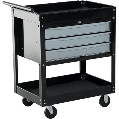 OEM Chariot D'Atelier Professionnel, Coffre À Outils En Tôle, Noir, 68 X 46 X 88 Cm - Publicité OEM Chariot D'Atelier Professionnel, Coffre À Outils En Tôle, Noir, 68 X 46 X 88 Cm - Publicité