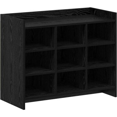 Cabinet À Chaussures Avec Stockage Chêne Noir 85 X 39,5 X 70 Cm Vidaxl - Publicité Cabinet À Chaussures Avec Stockage Chêne Noir 85 X 39,5 X 70 Cm Vidaxl - Publicité