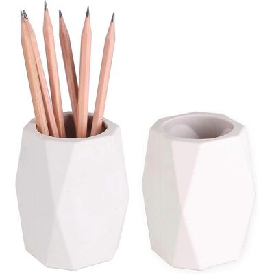 LEDE Porte-crayons En Silicone Géométrique Pour Bureau, Organisateur De Fournitures De Bureau Et Maquillage - Publicité LEDE Porte-crayons En Silicone Géométrique Pour Bureau, Organisateur De Fournitures De Bureau Et Maquillage - Publicité
