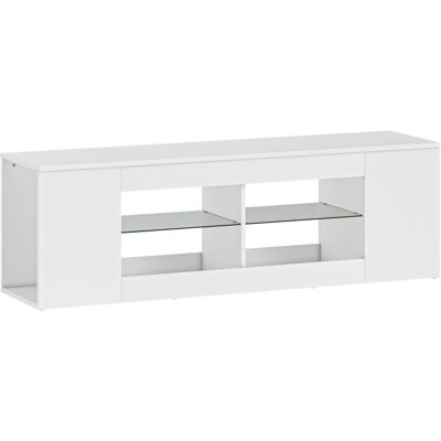 OEM Meuble Bas Télé 140cm Multi Compartiments Étagères Verre Salon - Publicité OEM Meuble Bas Télé 140cm Multi Compartiments Étagères Verre Salon - Publicité