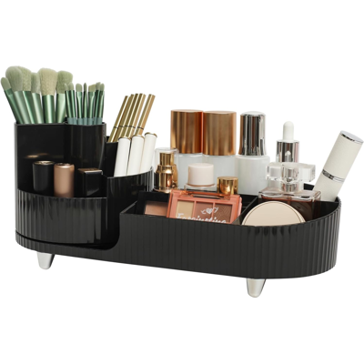 HERUSI 1 Boîte De Rangement Cosmétique - Boîte De Rangement Rotative Combinée (noir Mystérieux) Boîte Vierge - Publicité HERUSI 1 Boîte De Rangement Cosmétique - Boîte De Rangement Rotative Combinée (noir Mystérieux) Boîte Vierge - Publicité