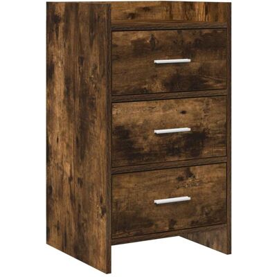 Tables De Chevet Chêne Fumé 40 X 36 X 70 Cm Bois D'Ingénierie Vidaxl - Publicité Tables De Chevet Chêne Fumé 40 X 36 X 70 Cm Bois D'Ingénierie Vidaxl - Publicité