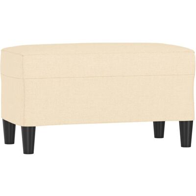 DESIGN IN Banc Crème 70x35x41 Cm Tissu - Publicité DESIGN IN Banc Crème 70x35x41 Cm Tissu - Publicité