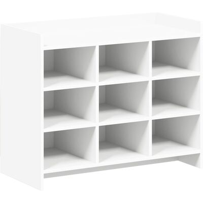 Cabinet À Chaussures Blanc 85 X 39,5 X 70 Cm Bois D'Ingénierie Vidaxl - Publicité Cabinet À Chaussures Blanc 85 X 39,5 X 70 Cm Bois D'Ingénierie Vidaxl - Publicité