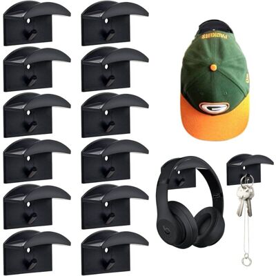 OEM 12 Pièces De Chapeaux Muraux Adhésifs (noir), Support De Rangement Pour Crochets À Chapeaux, Adapté Aux Portes, Chambres À Coucher, Entrées-dou - Publicité OEM 12 Pièces De Chapeaux Muraux Adhésifs (noir), Support De Rangement Pour Crochets À Chapeaux, Adapté Aux Portes, Chambres À Coucher, Entrées-dou - Publicité