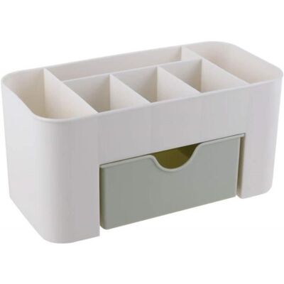 BARBAYDOS Cas De Cosmétique De Stockage D'Organisateur Maquillage De Creative Desktop 6 Grilles Avec Tiroir - Publicité BARBAYDOS Cas De Cosmétique De Stockage D'Organisateur Maquillage De Creative Desktop 6 Grilles Avec Tiroir - Publicité