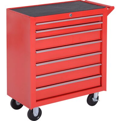 ARRIGONI Servante D'Atelier 7 Tiroirs En Acier Jusqu'a 150 Kg 69 X 33 X 75 Cm Rouge - Publicité ARRIGONI Servante D'Atelier 7 Tiroirs En Acier Jusqu'a 150 Kg 69 X 33 X 75 Cm Rouge - Publicité