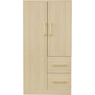 SANS MARQUE Armoire Enfant Couleur Bois 70x40x135cm, Double Porte Avec Tiroirs And Compartiments - Publicité SANS MARQUE Armoire Enfant Couleur Bois 70x40x135cm, Double Porte Avec Tiroirs And Compartiments - Publicité