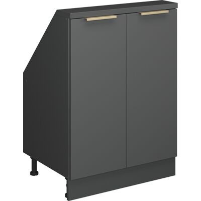 Meuble De Rangement Sous Pente Rion, Anthracite-or, 60x81.6cm Avec 2 Portes, Vicco - Publicité Meuble De Rangement Sous Pente Rion, Anthracite-or, 60x81.6cm Avec 2 Portes, Vicco - Publicité