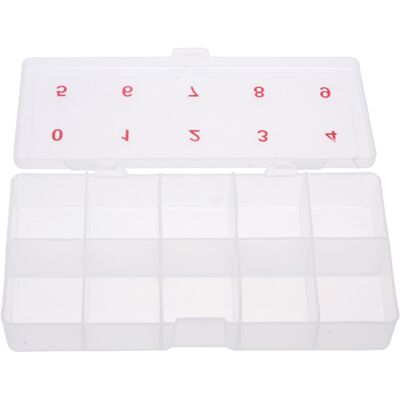 OEM Boîte De Rangement Vide Pour 2 X 5 Capsules De Nail Art En Plastique Transparent - Publicité OEM Boîte De Rangement Vide Pour 2 X 5 Capsules De Nail Art En Plastique Transparent - Publicité