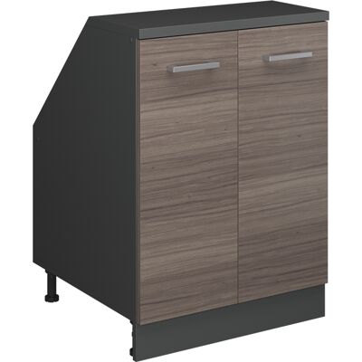 Meuble De Rangement Sous Pente Rion, Gris Noble, 60x81.6cm 2 Portes, 60 Cm De Profondeur, Vicco - Publicité Meuble De Rangement Sous Pente Rion, Gris Noble, 60x81.6cm 2 Portes, 60 Cm De Profondeur, Vicco - Publicité