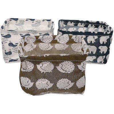 YUDO Panier De Rangement Pliable En 3 Pièces - Publicité YUDO Panier De Rangement Pliable En 3 Pièces - Publicité