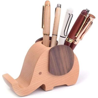 OEM Porte-crayon En Bois Mignon, Porte-stylo Éléphant En Bois, Multifonctionnel Créatif Forme D'Éléphant En Bois Organisateur De Crayons Avec Support De Téléphone Elephant Pour Le Bureau Ou L'École - Publicité OEM Porte-crayon En Bois Mignon, Porte-stylo Éléphant En Bois, Multifonctionnel Créatif Forme D'Éléphant En Bois Organisateur De Crayons Avec Support De Téléphone Elephant Pour Le Bureau Ou L'École - Publicité