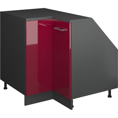 Meuble De Rangement Sous Pente Armoire D'Angle Rion, Rouge Brillant, 75.6x81.6cm 1 Porte, 60 Cm De Profondeur, Vicco - Publicité Meuble De Rangement Sous Pente Armoire D'Angle Rion, Rouge Brillant, 75.6x81.6cm 1 Porte, 60 Cm De Profondeur, Vicco - Publicité