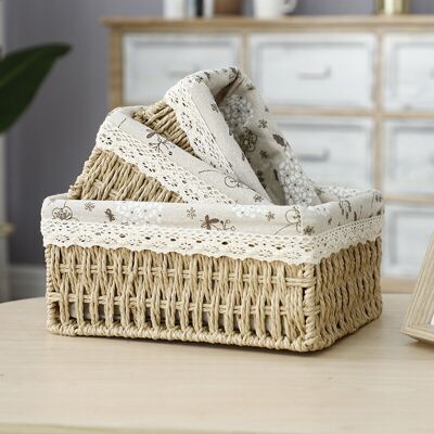 OEM Panier De Rangement Rectangulaire Tressé En Rotin Et Osier Pour Organiser Jouets, Cosmétiques Et Autres Objets (kaki)-crezuo - Publicité OEM Panier De Rangement Rectangulaire Tressé En Rotin Et Osier Pour Organiser Jouets, Cosmétiques Et Autres Objets (kaki)-crezuo - Publicité