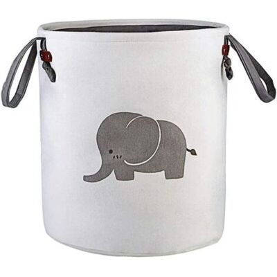 Bunthaus Panier Rangement Pliable Coton Gris – Éléphant, Jouets, Bébé, Déco - Publicité Bunthaus Panier Rangement Pliable Coton Gris – Éléphant, Jouets, Bébé, Déco - Publicité