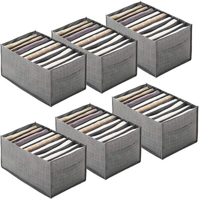 OEM Organisateur De Tiroir 6 Pièces Pour Vêtements – Boîte De Rangement Pliable En Non-tissé – 9 Grilles 44x25x20cm – Pour Jeans Et Chandails - Publicité OEM Organisateur De Tiroir 6 Pièces Pour Vêtements – Boîte De Rangement Pliable En Non-tissé – 9 Grilles 44x25x20cm – Pour Jeans Et Chandails - Publicité